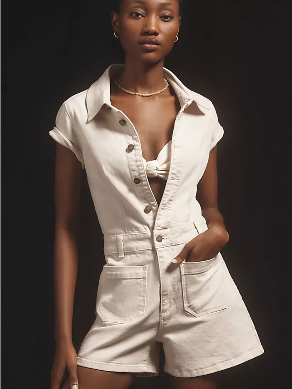 Rolla's Sailor Denim Romper